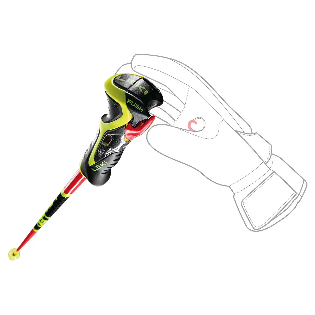 Leki WCR LITE (JR) 3D Ski Pole - Image 6